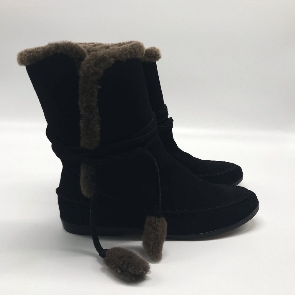 Cynthia Vincent Hustle Shearling Boots